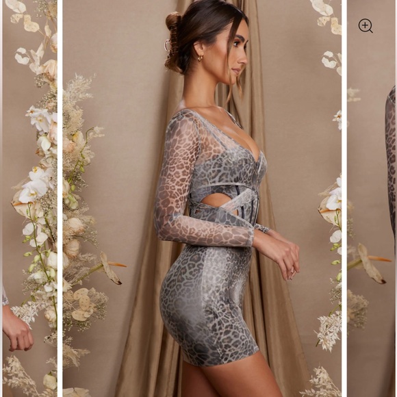 Oh Polly Long Sleeve Layered Corset Mini Dress. US 2 - Picture 3 of 8